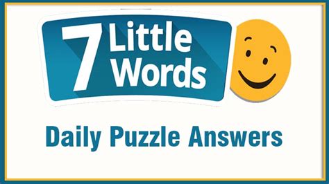 We have just finished solving all the 7 crossword clues found today in the puzzle and we have listed them below. . Seven little words answers today